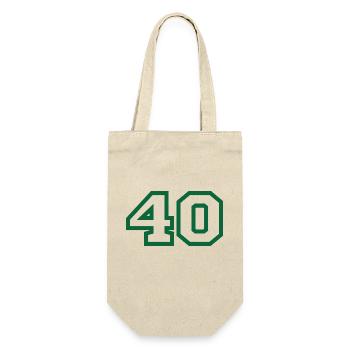 Number 40 green sport - Gift Bag for Bottles - nature - Front
