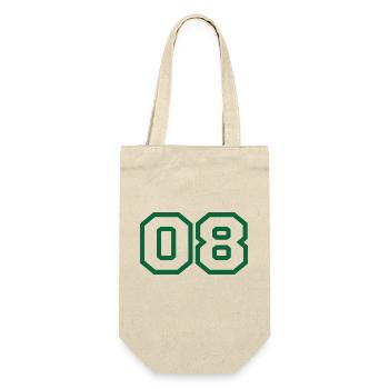 Number 8 Green Sport - Gift Bag for Bottles - nature - Front
