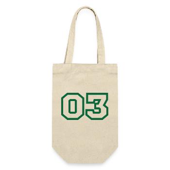 Number 3 green sport - Gift Bag for Bottles - nature - Front
