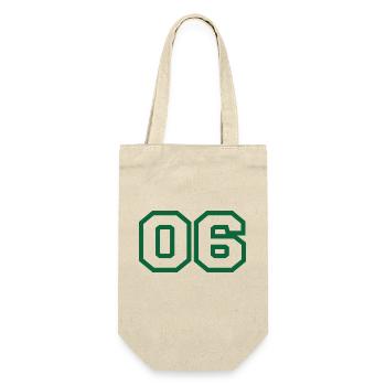 Number 6 green sport - Gift Bag for Bottles - nature - Front