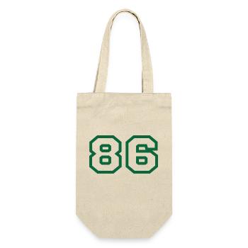 Number 86 sport - Gift Bag for Bottles - nature - Front