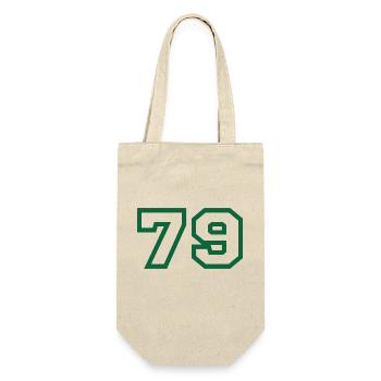 Nummer 79 Sport - Geschenkbeutel für Flaschen - Natur - Vorne