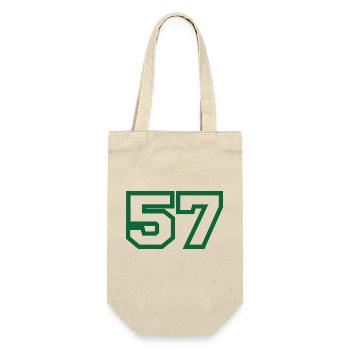 Number 57 green sport - Gift Bag for Bottles - nature - Front