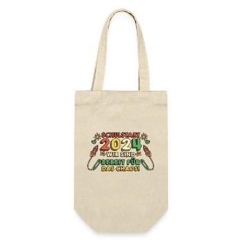 Parents Schoolchild Primary School First Grade School Enrollment - Gift Bag for Bottles - nature - Front
