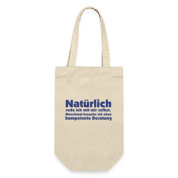 Selbstgespräche - Geschenkbeutel für Flaschen - Natur - Vorne