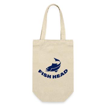 FISH HEAD - Gift Bag for Bottles - nature - Front