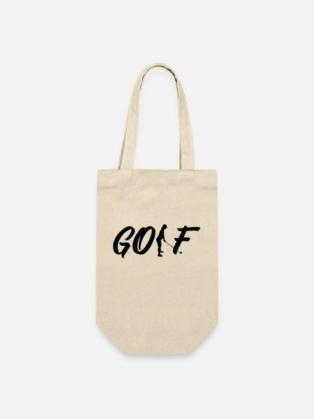 golf woman - Geschenkbeutel für Flaschen - Natur