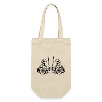 spartans - Geschenkbeutel für Flaschen - Natur - Vorne