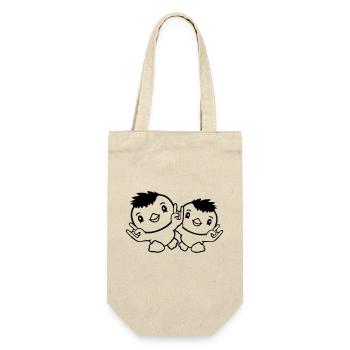 2 Heavy Metal Duck Bird Team Chick Skirt Hand Gesture - Gift Bag for Bottles - nature - Front