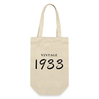 vintage 1933-Idée cadeau anniversaire - Sac à bouteille - nature - Devant