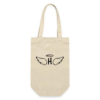Letter h angel wings - Gift Bag for Bottles - nature - Front