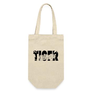 Tiger Typo - Gift Bag for Bottles - nature - Front