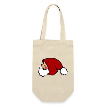 Père Noël mignon, Père Noël minimaliste - Sac à bouteille - nature - Devant