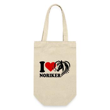 I love horse Noriker - Gift Bag for Bottles - nature - Front
