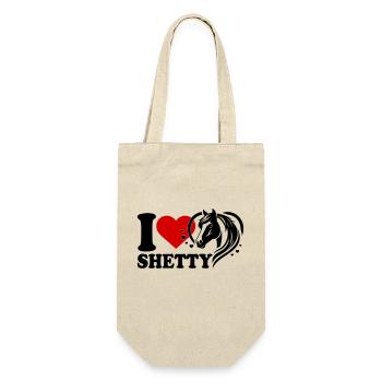 I love horse Shetty - Gift Bag for Bottles - nature - Front