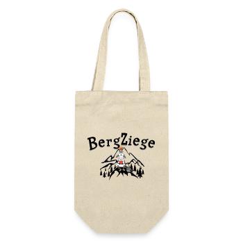 Wander Bergziege - Geschenkbeutel für Flaschen - Natur - Vorne