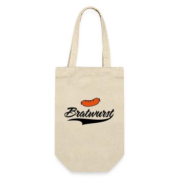 Simply delicious bratwurst - Gift Bag for Bottles - nature - Front