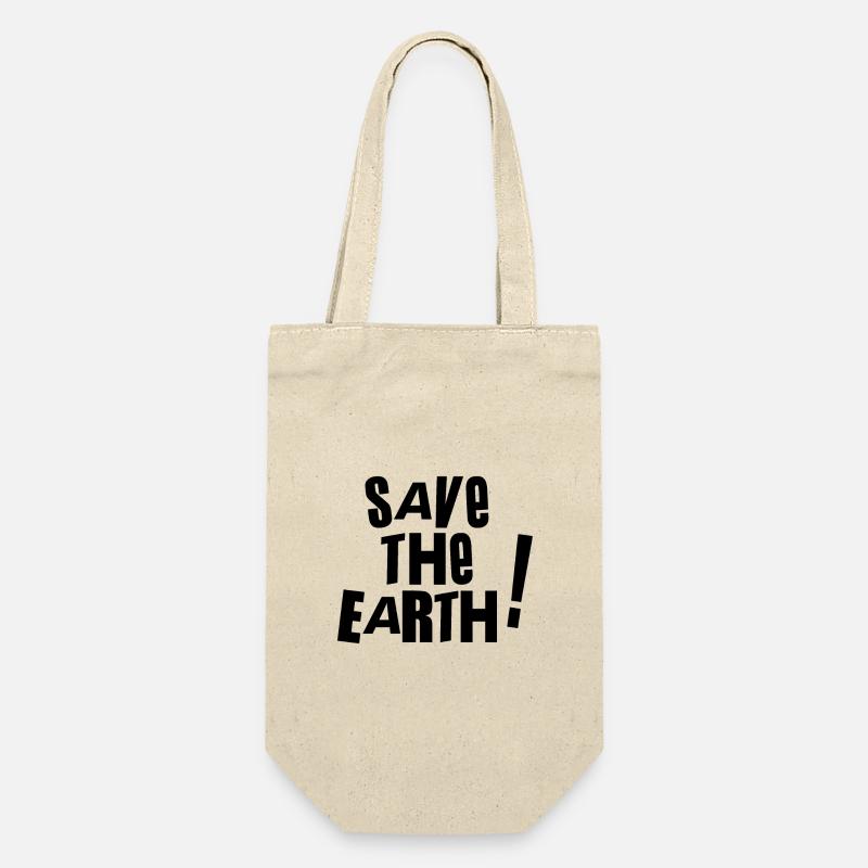 Save the earth - - Gift Bag for Bottles - nature