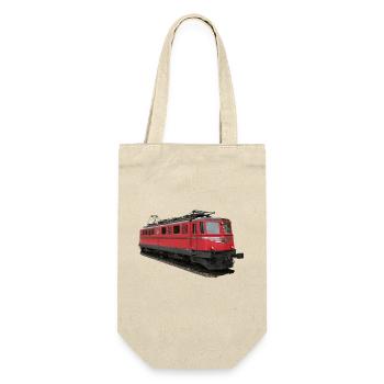 SBB locomotive - Gift Bag for Bottles - nature - Front