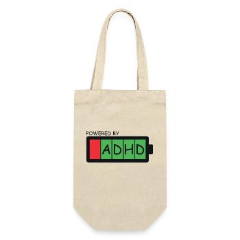 ADHS - Geschenkbeutel für Flaschen - Natur - Vorne