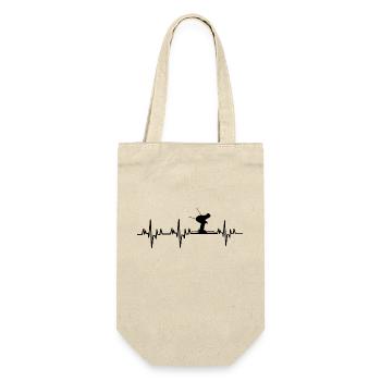 Skiing Ski motif for skiers Skiers - Gift Bag for Bottles - nature - Front