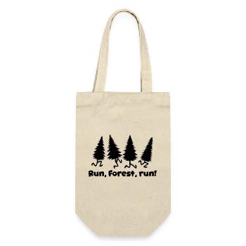 Lustiger Spruch Bild Witzig Humor Geschenkidee - Geschenkbeutel für Flaschen - Natur - Vorne