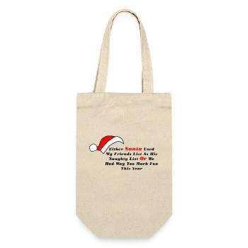 Soit le Père Noël a utilisé ma liste d’amis - Sac à bouteille - nature - Devant