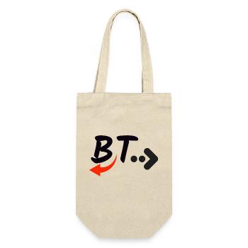 BT. Now ist beginn - Geschenkbeutel für Flaschen - Natur - Vorne