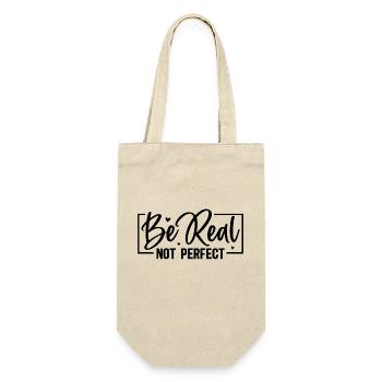Be original vector design symbol retro quote label - Gift Bag for Bottles - nature - Front