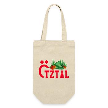 Ötztal roter text ötztaler natur - Geschenkbeutel für Flaschen - Natur - Vorne