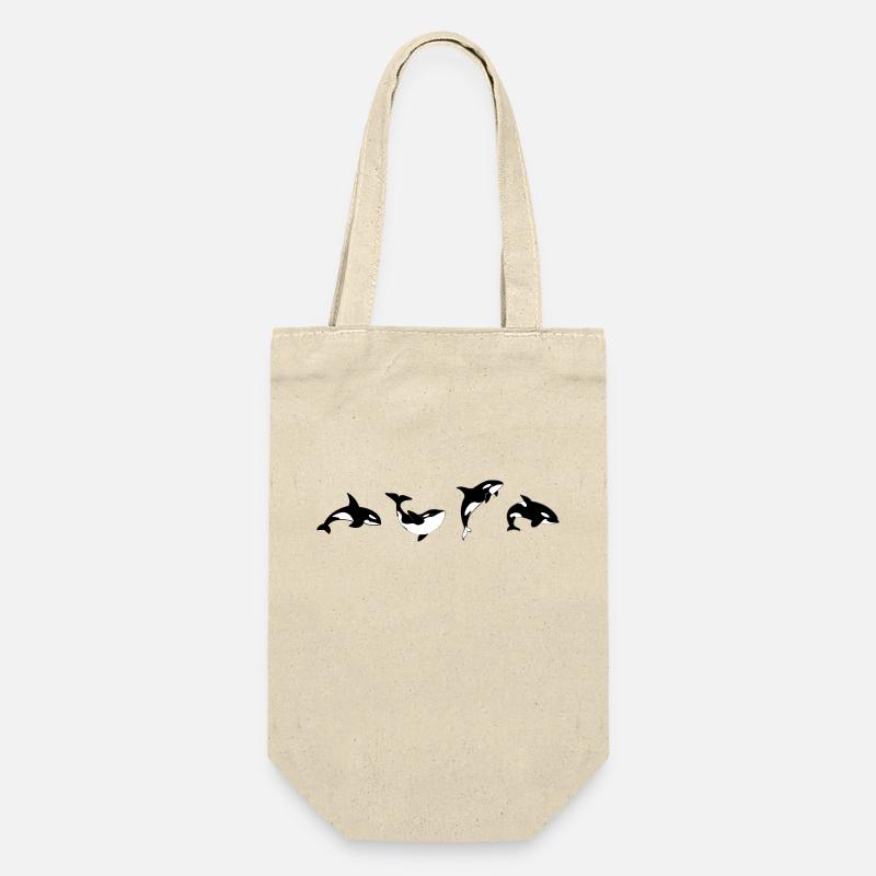 Orca Positions - Geschenkidee - Geschenkbeutel für Flaschen - Natur