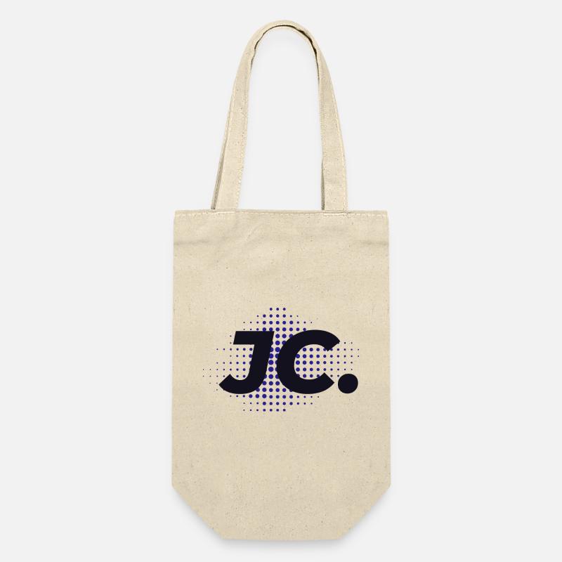 JC. Punkte - Geschenkbeutel für Flaschen - Natur