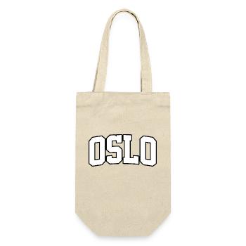 Oslo logo: Collegiate design with Nordic style - Gift Bag for Bottles - nature - Front