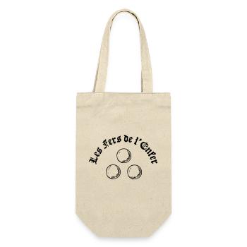 Les Fers de l'Enfer / The Irons of Hell - Pétanque - Gift Bag for Bottles - nature - Front