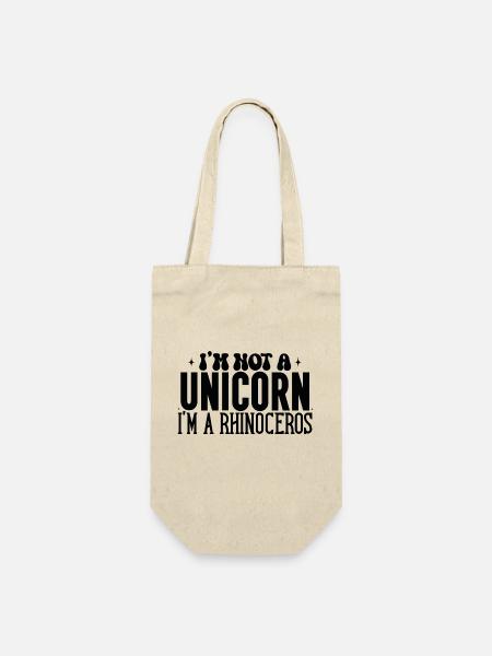 Unicorn - Geschenkbeutel für Flaschen - Natur