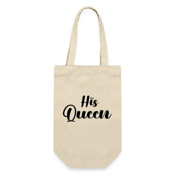 his queen - Geschenkbeutel für Flaschen - Natur - Vorne
