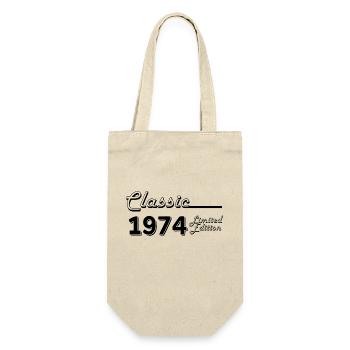 Klassische limitierte Auflage von 1974 - Geschenkbeutel für Flaschen - Natur - Vorne