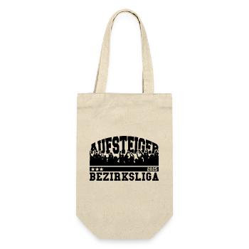 Aufsteiger 2025 Bezirksliga Aufstieg Fußball - Geschenkbeutel für Flaschen - Natur - Vorne