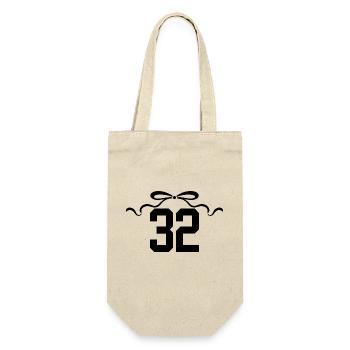 Number 32 Knot - 32nd Anniversary - Gift Bag for Bottles - nature - Front