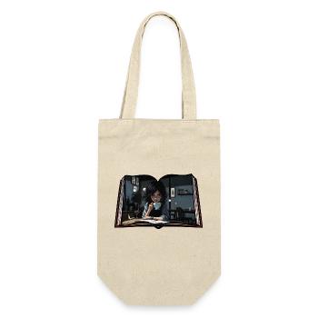 Read book with coffee - Gift Bag for Bottles - nature - Front