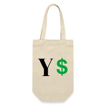 Letter y dollar - Gift Bag for Bottles - nature - Front