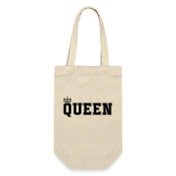 queen - Geschenkbeutel für Flaschen - Natur - Vorne