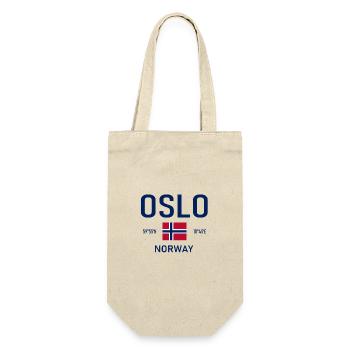 Oslo - Norvège - Coordonnées - Drapeau - Sac à bouteille - nature - Devant