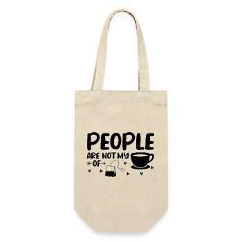 LES GENS NE SONT PAS MON DE Dictons pour les introvertis - Sac à bouteille - nature - Devant