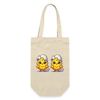 Chiecken Comic 2 - Gift Bag for Bottles - nature - Front