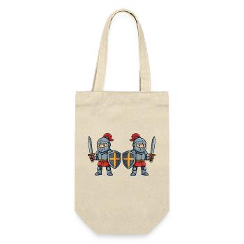 Knight Comic 2 - Gift Bag for Bottles - nature - Front