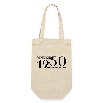 Vintage 1950 aged to perfection - Sac à bouteille - nature - Devant