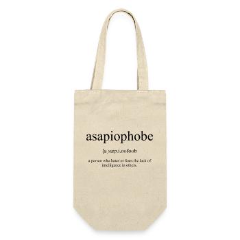 Asapiophobe Definition Dictionary - Geschenkbeutel für Flaschen - Natur - Vorne