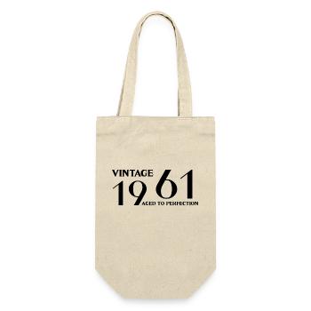 Vintage 1961 aged to perfection - Sac à bouteille - nature - Devant