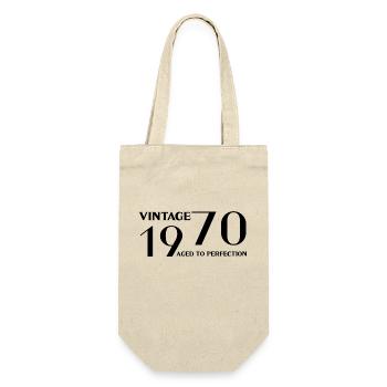 Vintage 1970 aged to perfection - Gift Bag for Bottles - nature - Front
